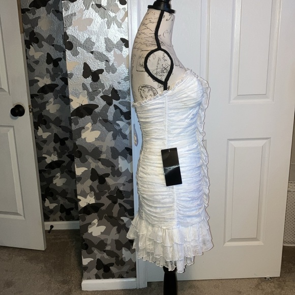 Bebe Ruffle Mini Dress - Picture 2 of 7